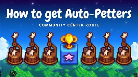 A player who sides with JojaMart and chooses to demolish the Community Center can purchase a handy Auto-Petter for a whopping. . Auto petter stardew valley